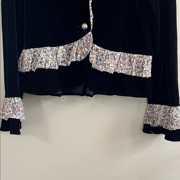 \id Collection black velvet blazer size medium - Picture 4 of 16